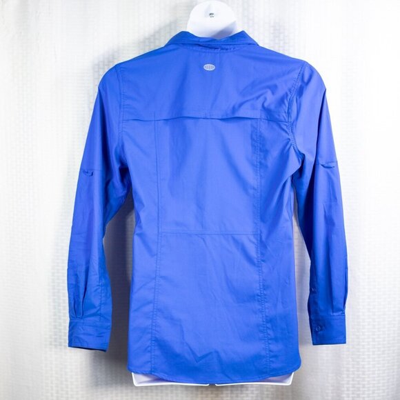 Reel Legends size L Saltwater Performance Outfitters fishing/hiking/camping blue - Picture 7 of 9